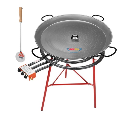 Pack paella em aço carbono