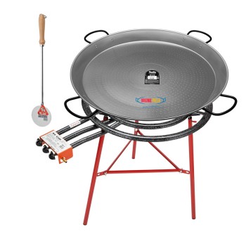 Pack paella em aço carbono