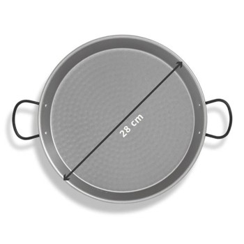 Paella em inox para indução 28 cm para 3 pessoas