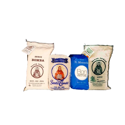 Lote de arrozes para paella