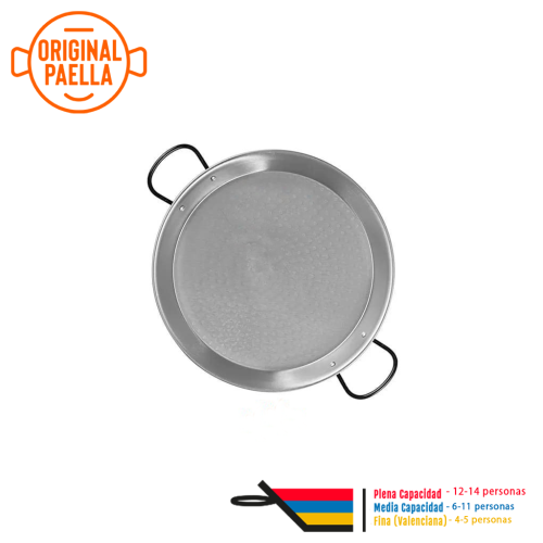 Paella em aço carbono 50 cm para 14 Paellas paelheiras