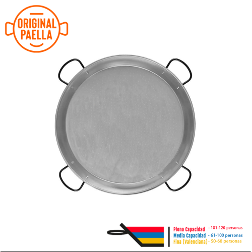 Paella em aço carbono 115 cm para 120 pessoas Paella Gigante