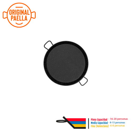 Paella esmaltada 60cm para 15-20 personas paellera esmaltada