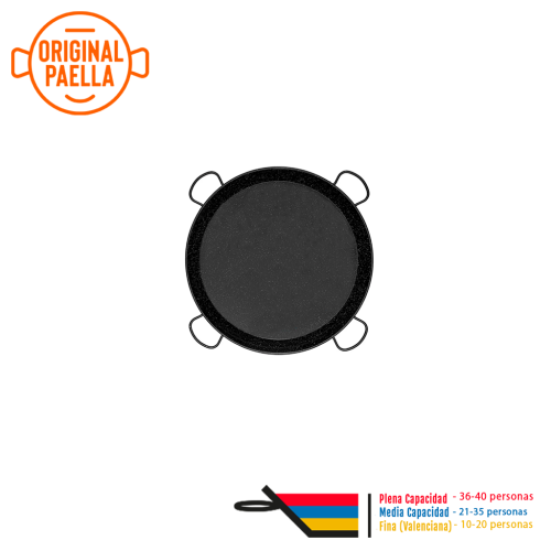 Paella esmaltada 80cm para 30-40 personas paellera esmaltada