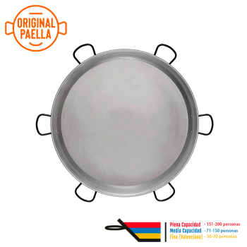 Paella em aço carbono 130 cm para 200 pessoas de grande dimensão