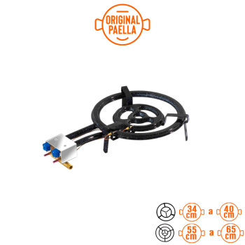Paellero a gás profissional 40 cm Queimador Profissional para paella