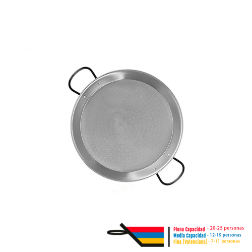 Paella em aço carbono 65 cm para 25 Paellas paelheiras