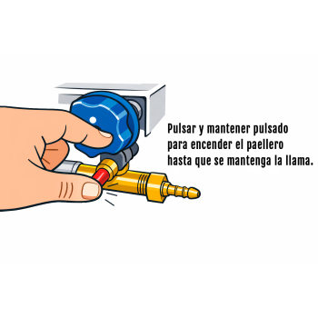 Paellero a gás profissional 70 cm – Queimador profissional