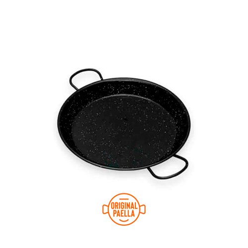 Paella esmaltada 34 cm para 4-6 pessoas paelheira esmaltada