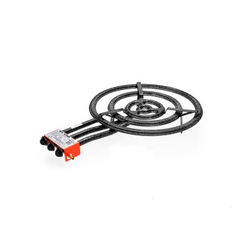 Queimador ou Paelheiro a Gás Tubo Plano 60 cm +GÁS +POTÊNCIA