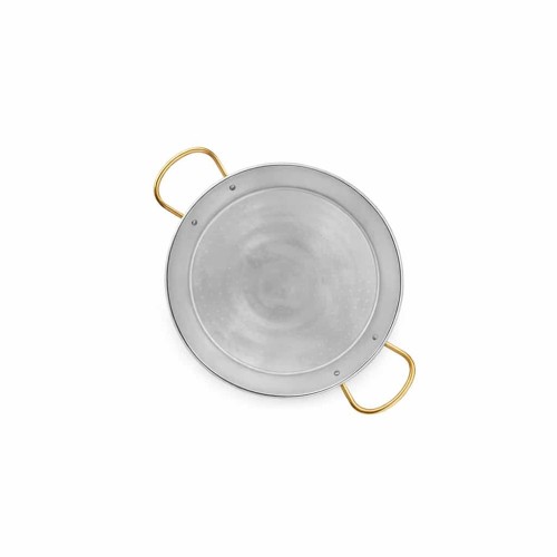 Paelheira inox 42 cm para 7-10 pessoas — paella em inox 42cm