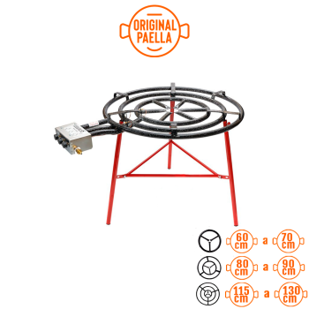 Paellero a gás profissional 90 cm Queimadores Profissionais