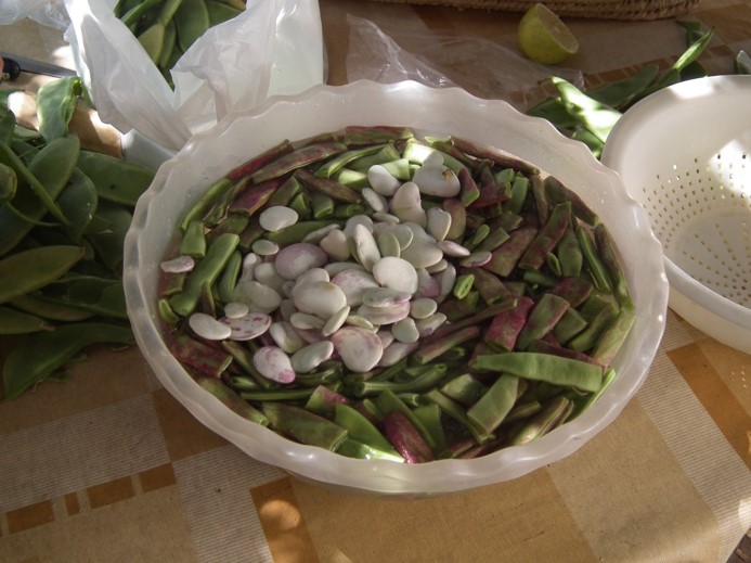 Vegetales de la paella Vegetales de la paella