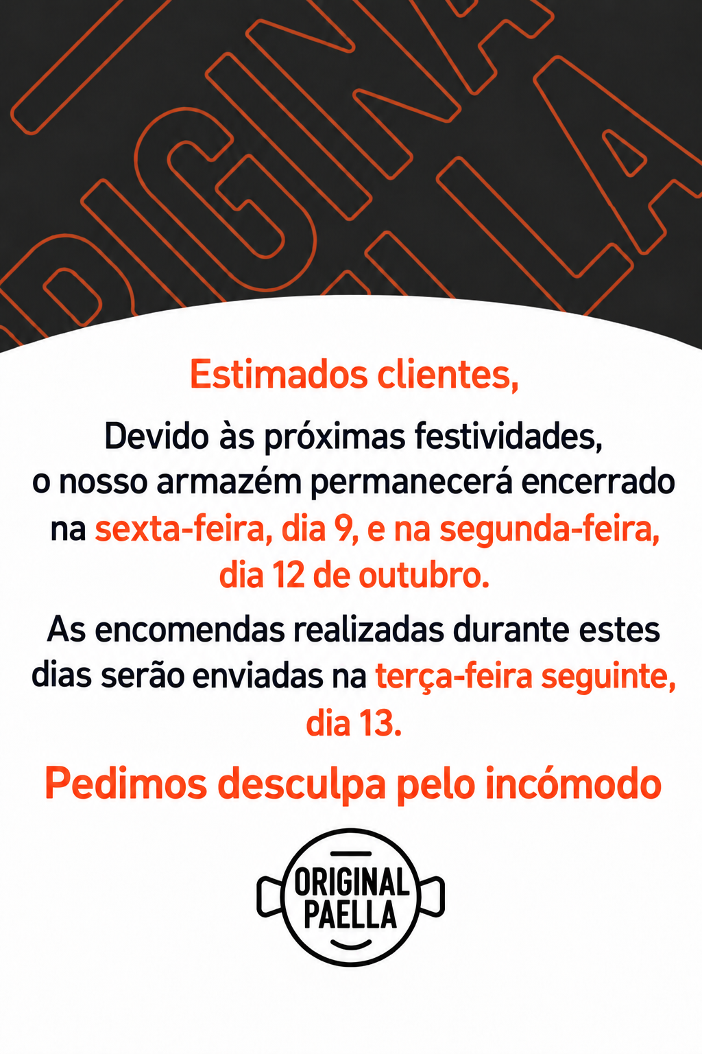 El delantal de original paella gratis