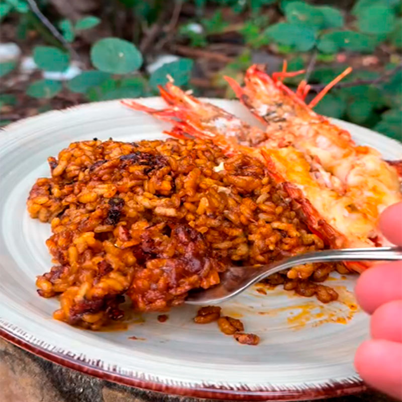 Arroz seco de camarão jumbo Arroz seco de camarão jumbo