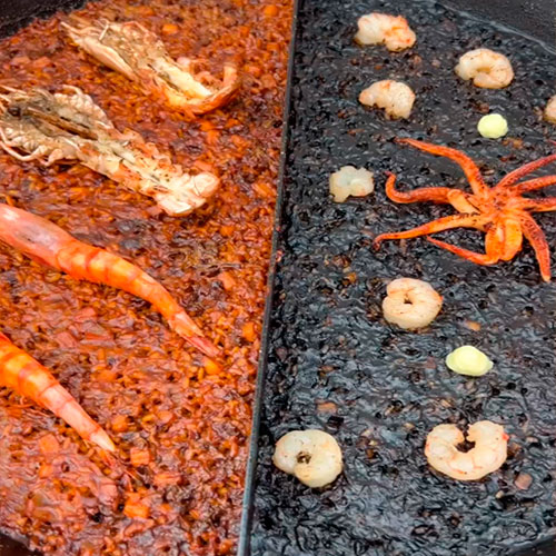 Receita dupla de @comeydisfruta: arroz de marisco e arroz negro com lula Receita dupla de @comeydisfruta: arroz de marisco e arroz negro com lula