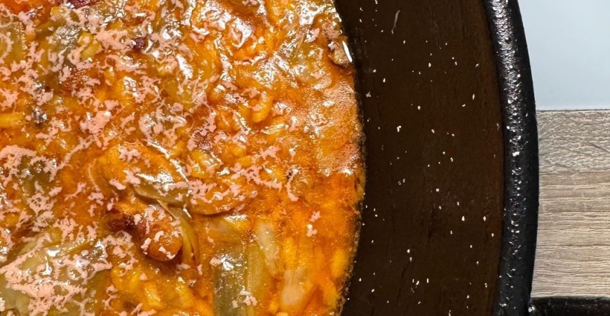 Receita de @vadearroces: Arroz meloso de costelas, alcachofras e foie