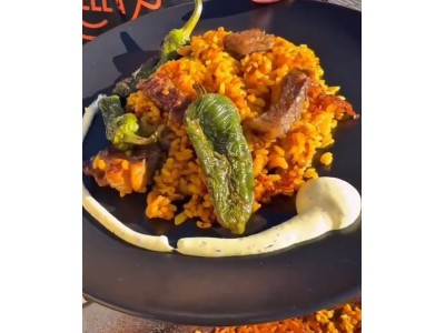 Receita de @virycheff: arroz de entrecôte de vaca e pimentos de Padrón com aioli de tomilho vermelho