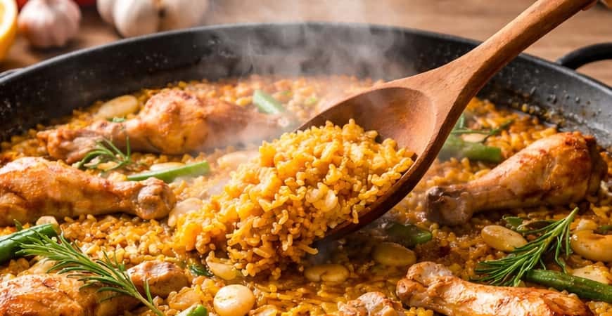 Guia de como reaquecer a paella