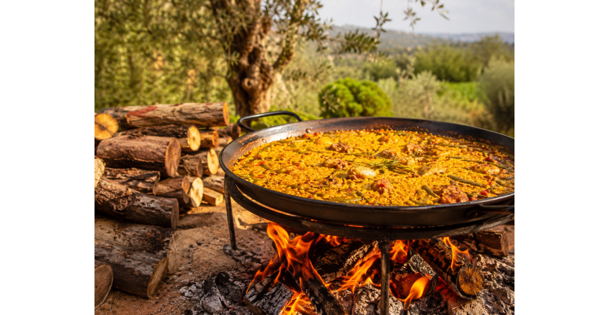 Como fazer uma paella a lenha