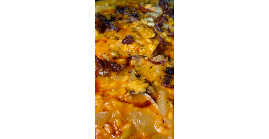 Receta de @vadearroces: Arroz meloso de almejas, coco y lima