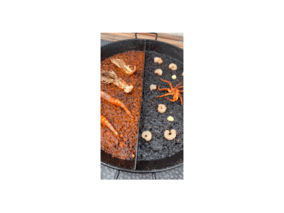 Receita dupla de comeydisfruta: Arroz de marisco e arroz negro com lula